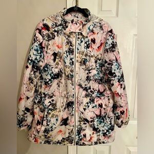 Sam Edelman Anorak Hooded Floral Jacket.
